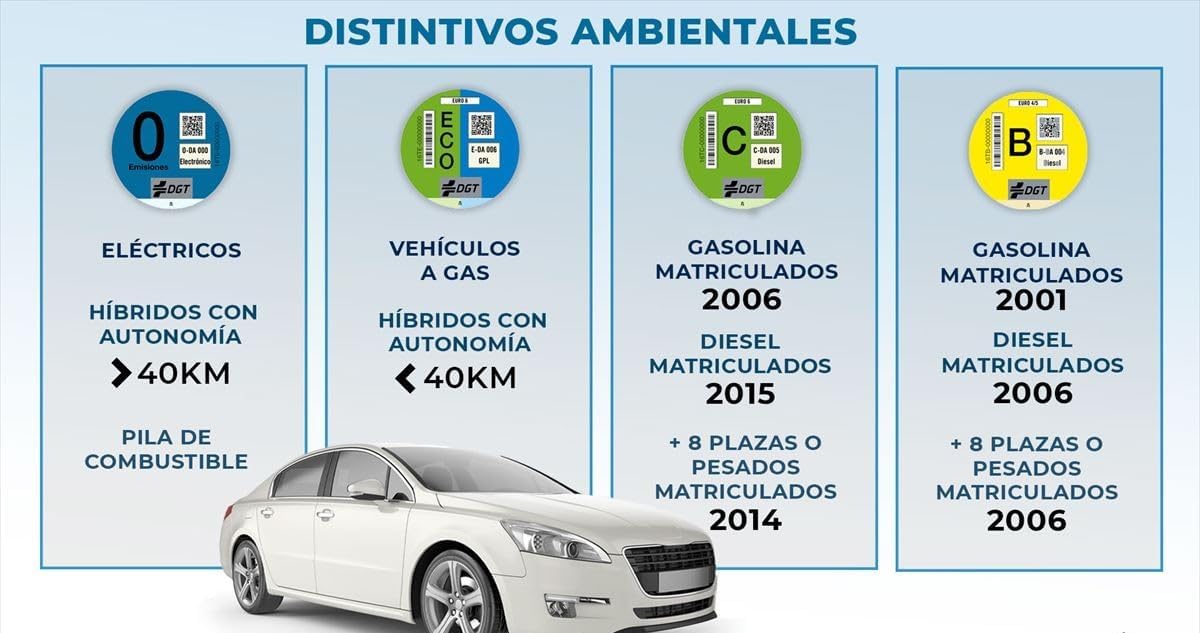Distintivo emisiones DGT Custom Life