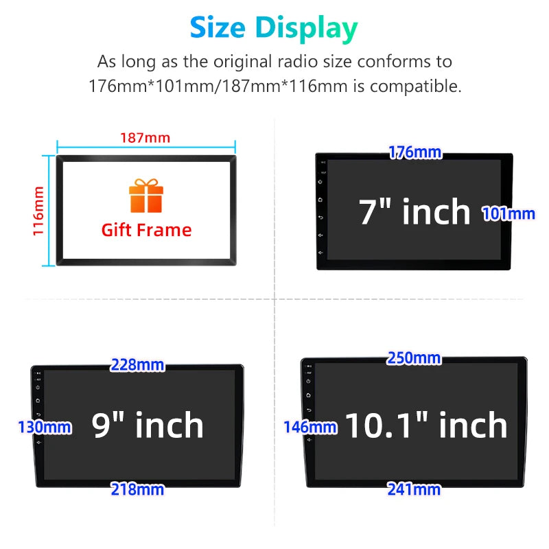 Junsun 7 9 10 inch Universal CarPlay Android Auto Car Radio For VW Fiat Renault Nissan Hyundai GPS Multimedia autoradio Stereo Custom Life